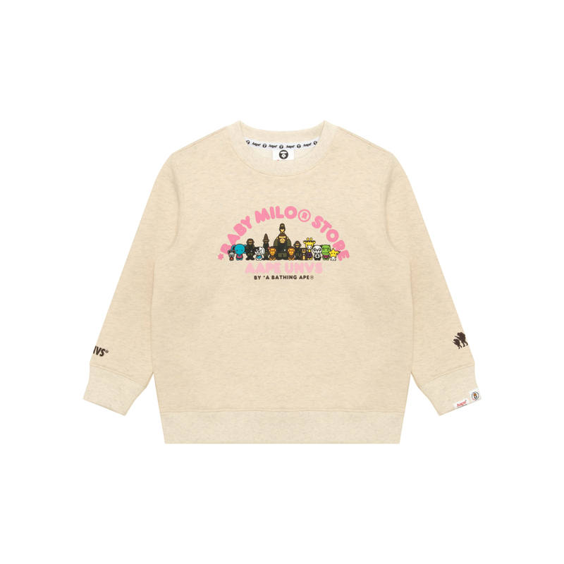 Aape x BABY MILO STORE BY A BATHING APE Sweatshirt FW25 Children Aged 3 7 Years Old