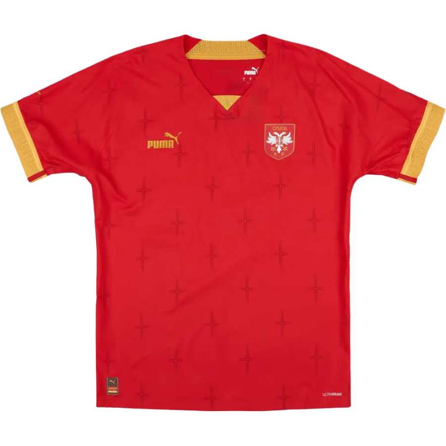 PUMA Serbia 2022 23 Player Issue Home Soccer Jersey Men's