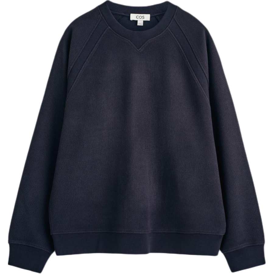 COS Sweatshirts Men's Navy Blue Crew Neck Moderate