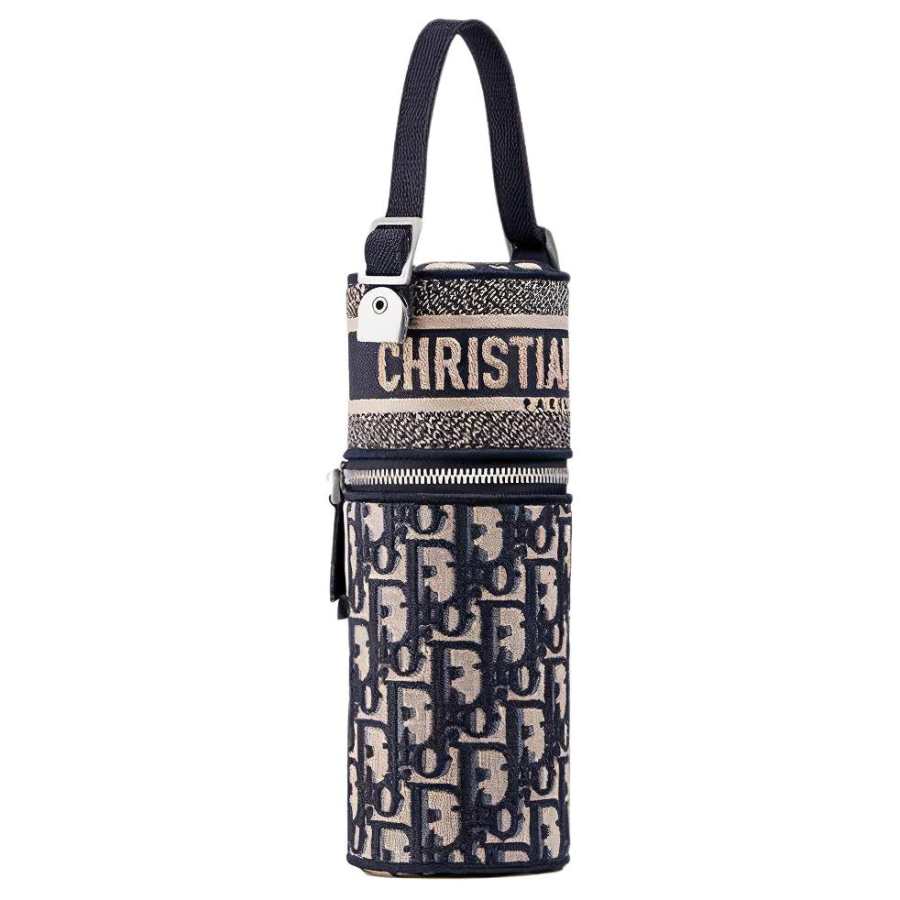 DIOR Travel Fabric Handbag Women's Blue