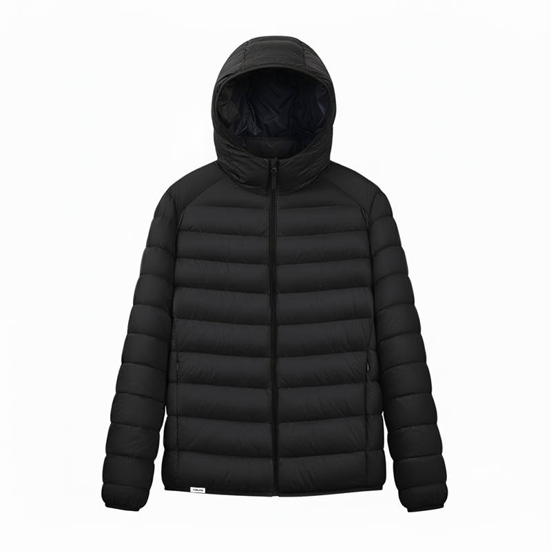 Tonlion Down Jackets Unisex Hooded Thickened Quilted Down Jacket