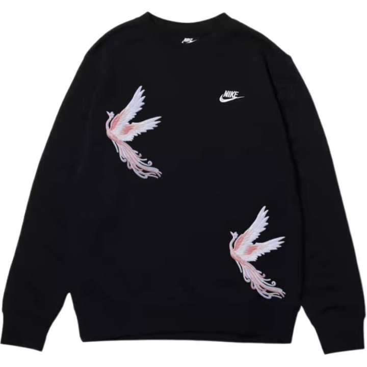 Nike Nike Sweatshirts Men's Black Crew Neck Moderate Regular