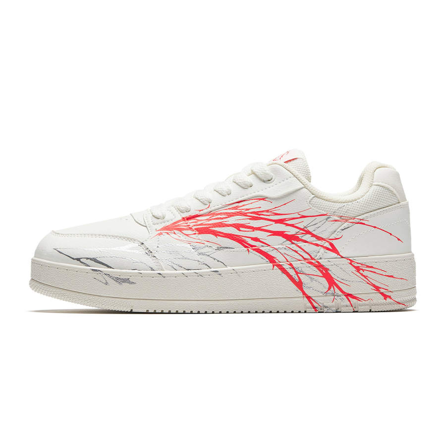 Anta Skateboard Shoes Men's White Red Silver