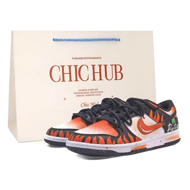 Nike Nike Dunk LOW RETRO Panda White Black Textile, Synthetic Leather Abrasion Resistant Low top Skateboard Shoes Unisex