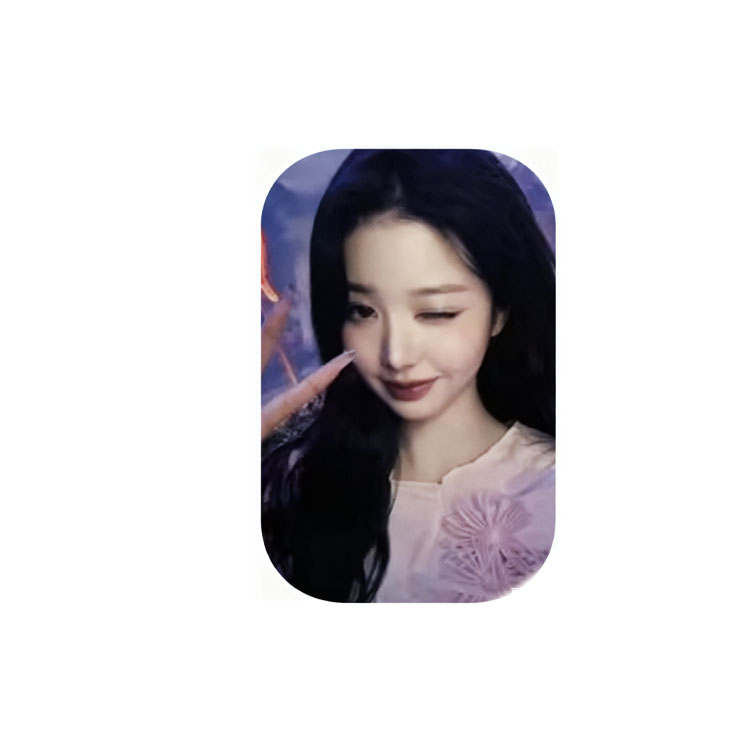 STARSHIP Entertainment Jang Won Young IVE SECRET Tower Shop, Round Peace Gesture Photocards 1 Pc