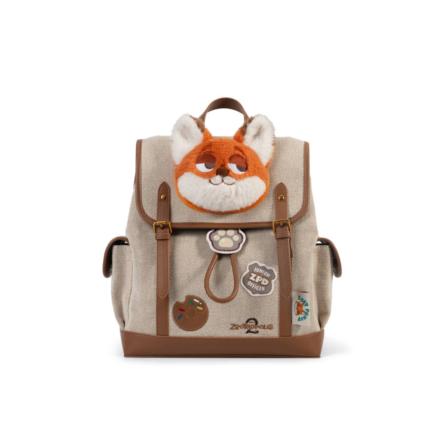 Disney Disney Zootopia Fabric+Artificial Leather Backpack Regular Women's Multicolor