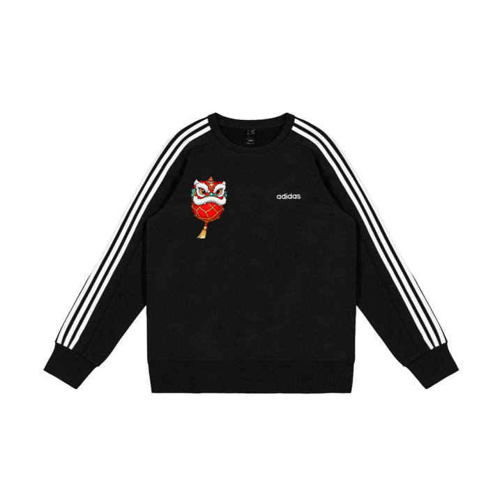 Adidas Adidas Sweatshirts Men's Black Crew Neck Moderate Regular