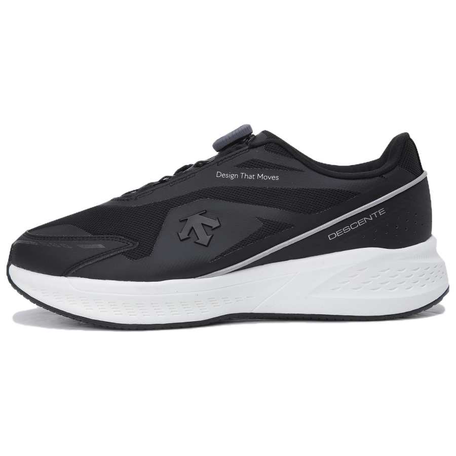 DESCENTE Running Shoes Unisex Black BLK0 White WHT0