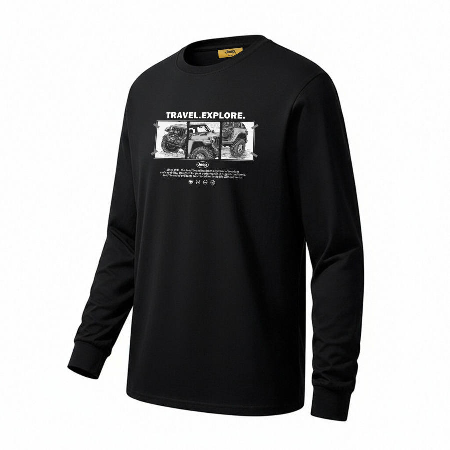 Jeep Lifestyle T Shirts Unisex Crew Neck Moderate Straight Fit
