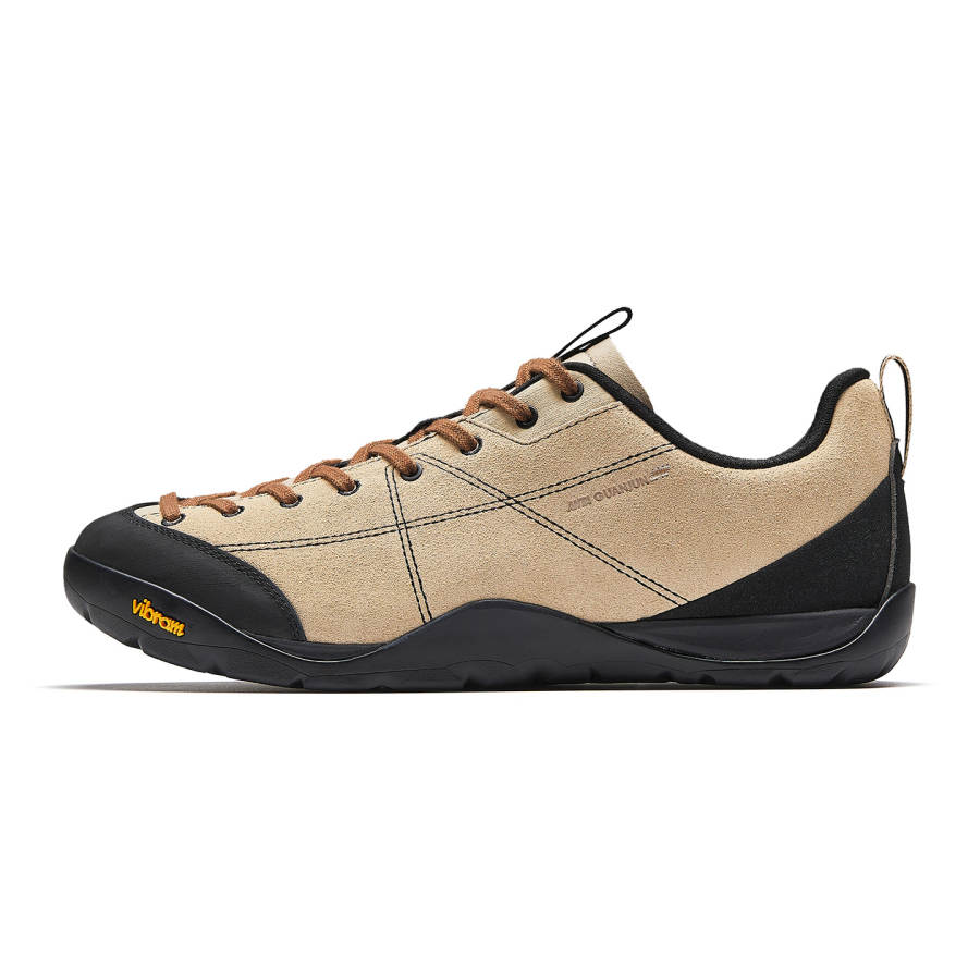 Anta Abrasion Resistant Slip Resistant Casual Shoes Men's Raw Wood/Basic Black
