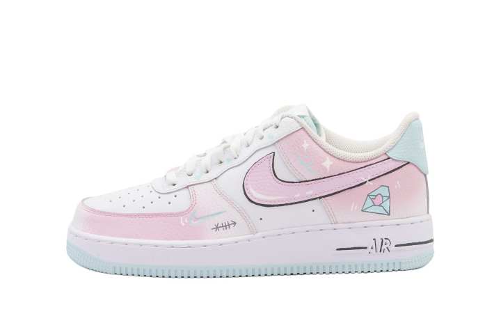 Nike Nike Air Force 1 Cushioning, Wear Resistant Low top Skateboard Shoes Women's Pink
