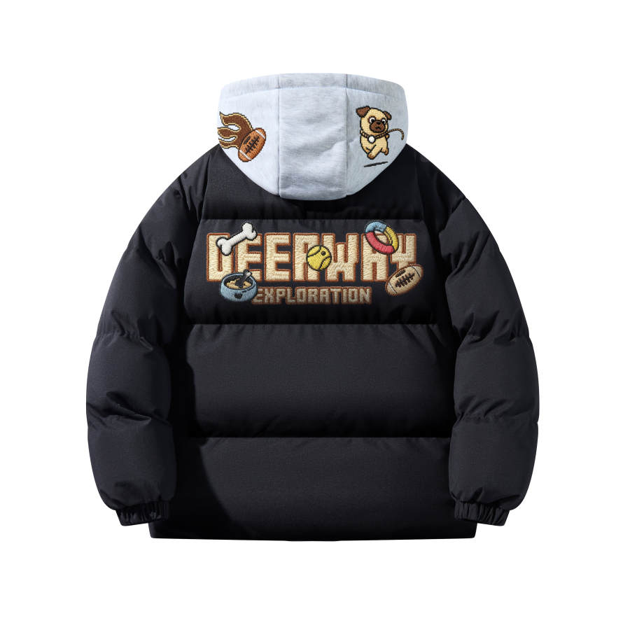 DEERWAY DEERWAY Puffer Jackets Unisex Hooded Thickened