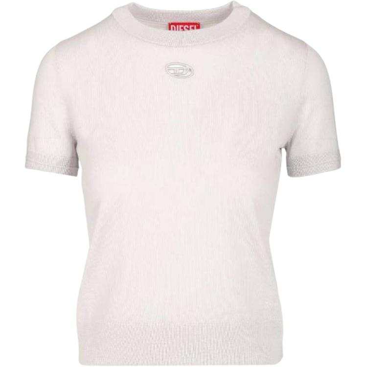 DIESEL Diesel M-Aline Logo Embroidered Knitted Top