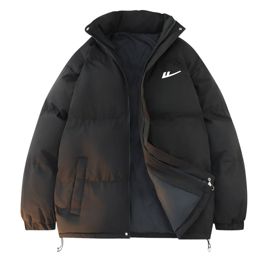 WARRIOR WARRIOR Puffer Jackets Unisex Stand Collar Thickened Cargo Puffer Jacket
