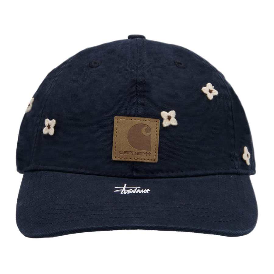 Carhartt Cotton Canvas Baseball Caps Unisex Navy Blue