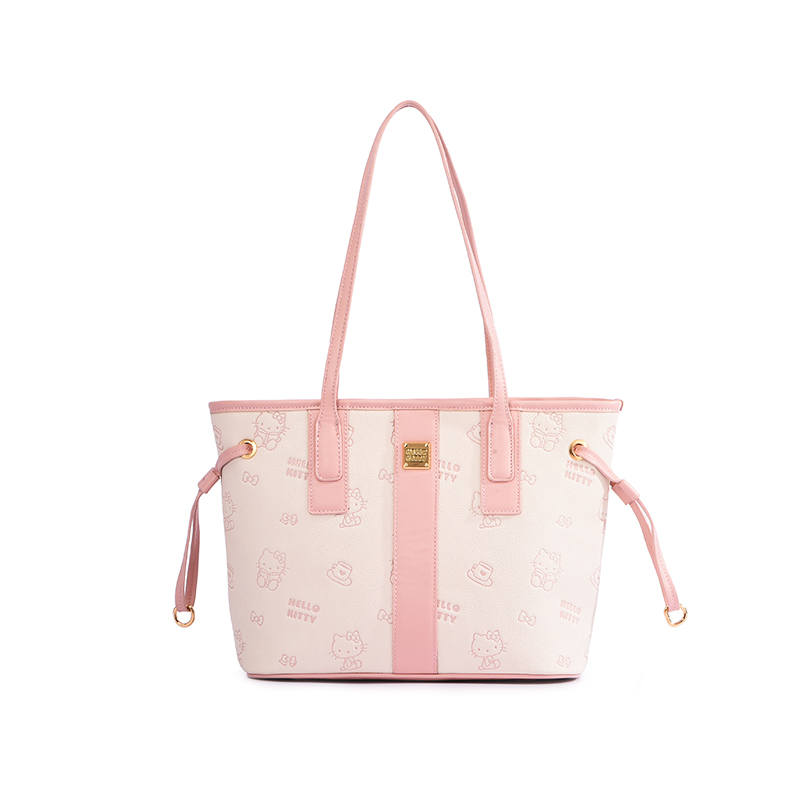 Sanrio Synthetic Leather Shoulder Bag Regular Women's Pink/Beige