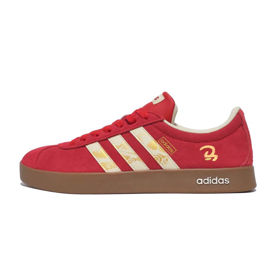Adidas Adidas Vl Court Classic Abrasion Resistant Low top Skateboard Shoes Women's Red