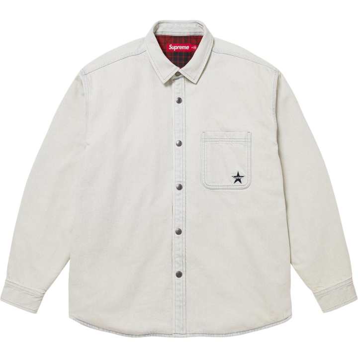 Supreme Supreme WEEK14 Quilted Lined Denim Snap Shirt Unisex