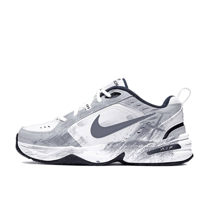 Nike Nike Air Monarch 4 Abrasion Resistant Coverage Low top Chunky Sneakers Unisex Black Gray