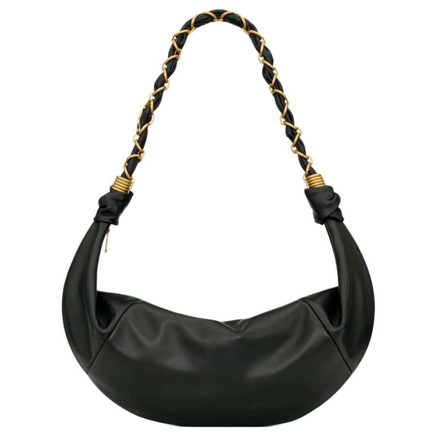 SAINT LAURENT Sheepskin Shoulder Bag Regular Women's Black