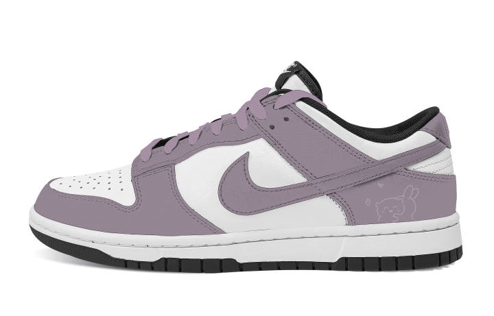 Nike Nike Dunk Taro Paste Rabbit Hug Abrasion Resistant Low top Skateboard Shoes Unisex Purple White