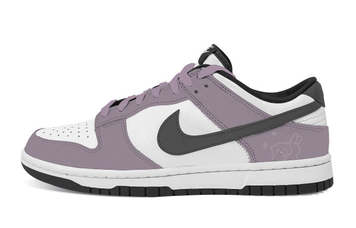 Nike Nike Dunk Hugging Abrasion Resistant Low top Skateboard Shoes Unisex Purple White