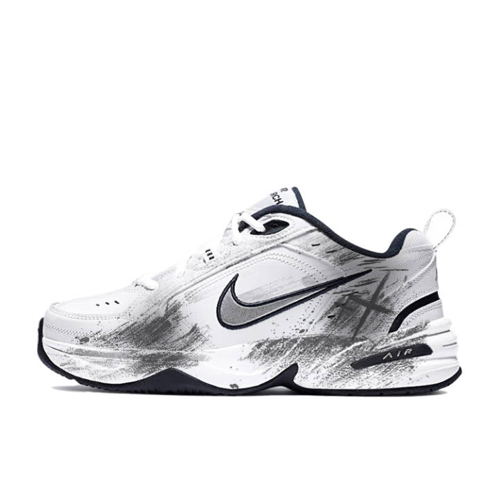 Nike Nike Air Monarch 4 Abrasion Resistant Coverage Low top Chunky Sneakers Unisex Black Gray