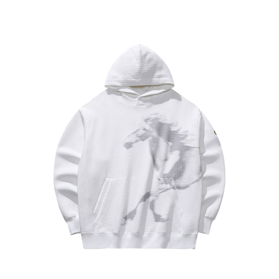 Anta Hoodie Unisex Snowflake White