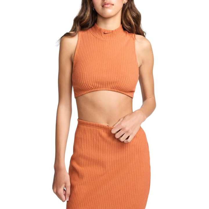 Nike Nike Tank Tops Women's Orange Stand Collar Moderate Other