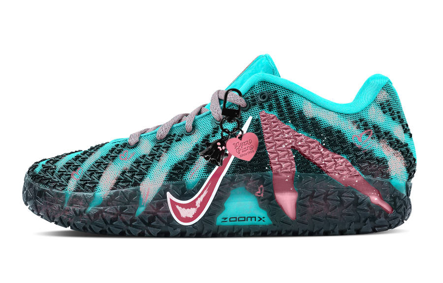 Nike Nike Ja Morant 3 Sweetheart Sniper Rebound Grip Low top Basketball Shoes Men's Pink Green