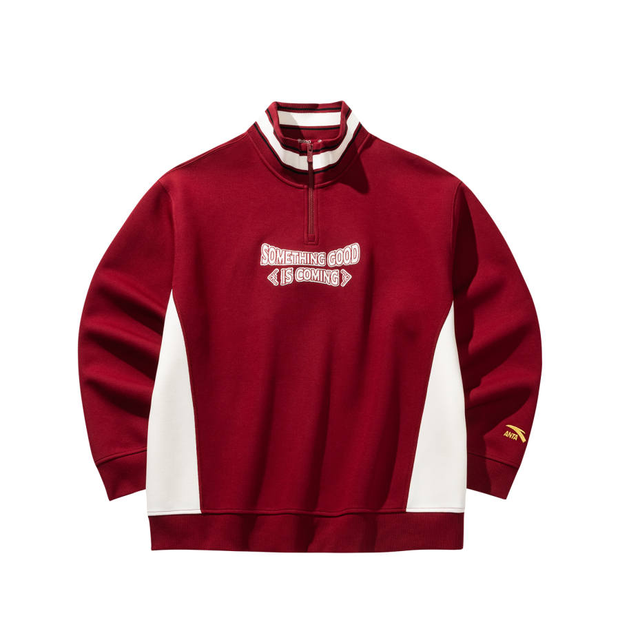 Anta Good Things Will Happen Sweatshirt Men's Vermilion Red