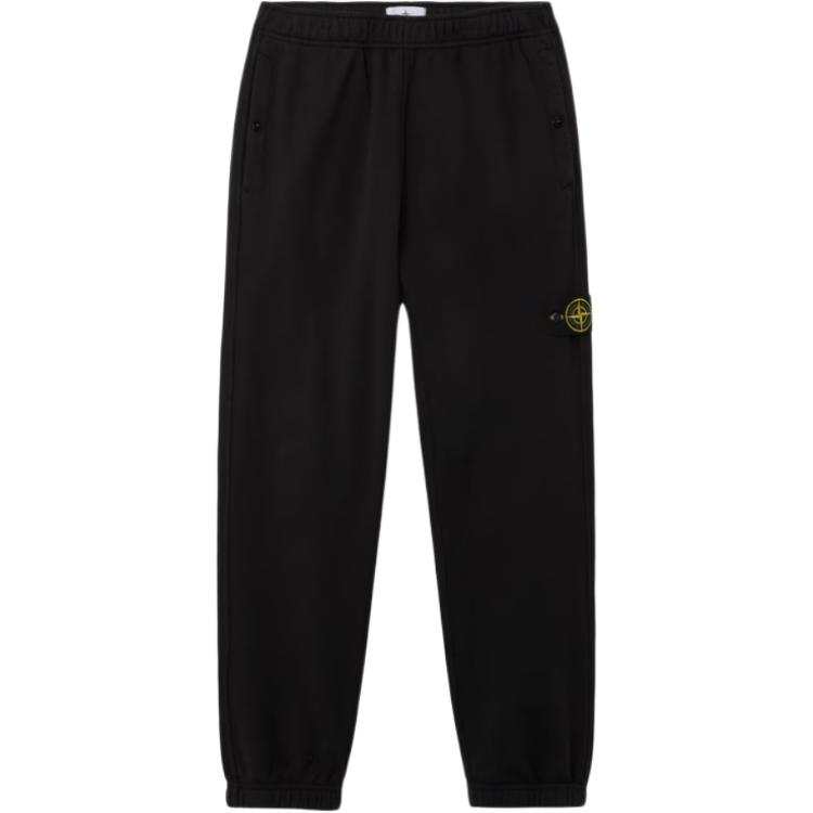 Stone Island 6200004 logo-patch cuffed trousers