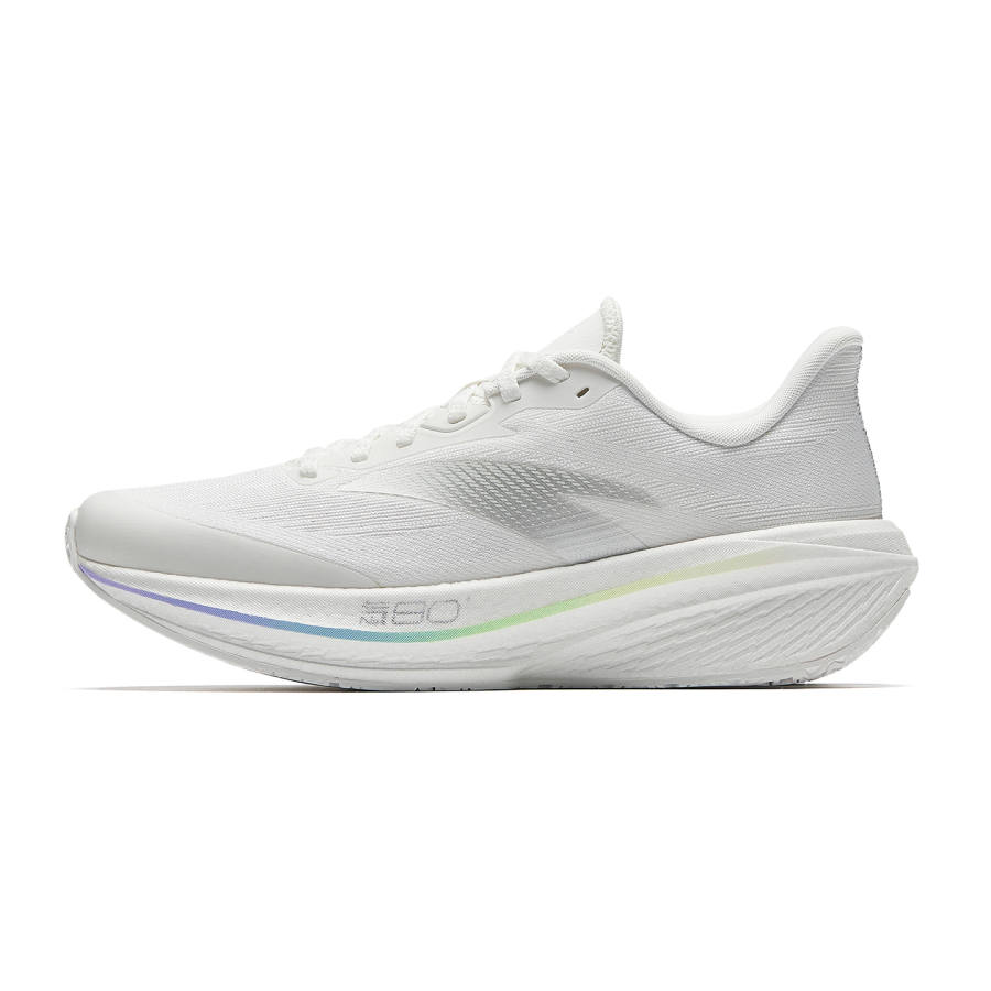 Anta Zone 2 Heart Rate 80 Comfortable Low top Running Shoes Women's White Silver