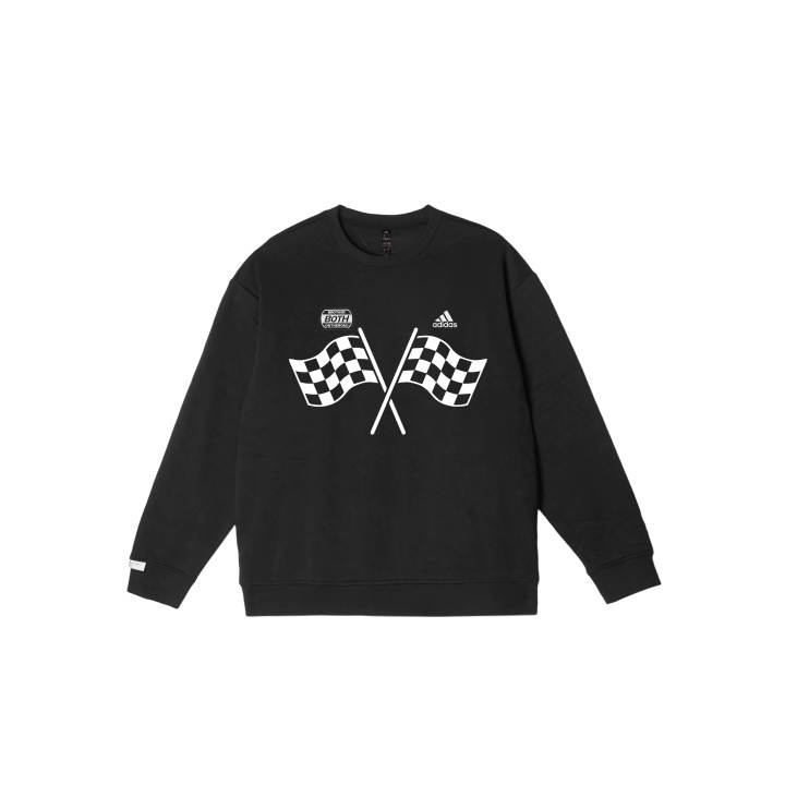 Adidas Adidas LABEL Sweatshirts Unisex Black Crew Neck Moderate