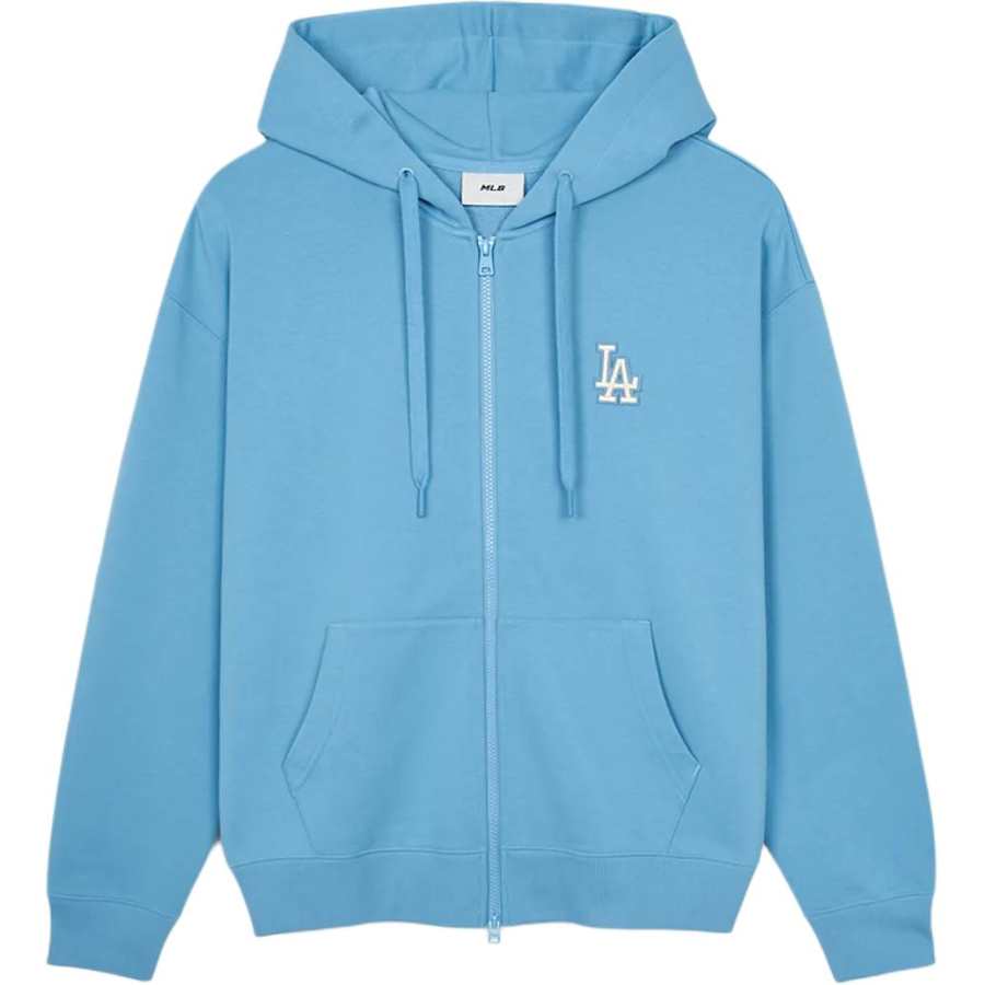 MLB MLB Basic Medium Logo Hood Zip Up Sweatshirt Unisex Blue