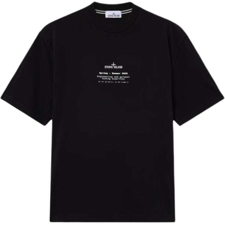 Stone Island Logo Printed Crewneck T-Shirt