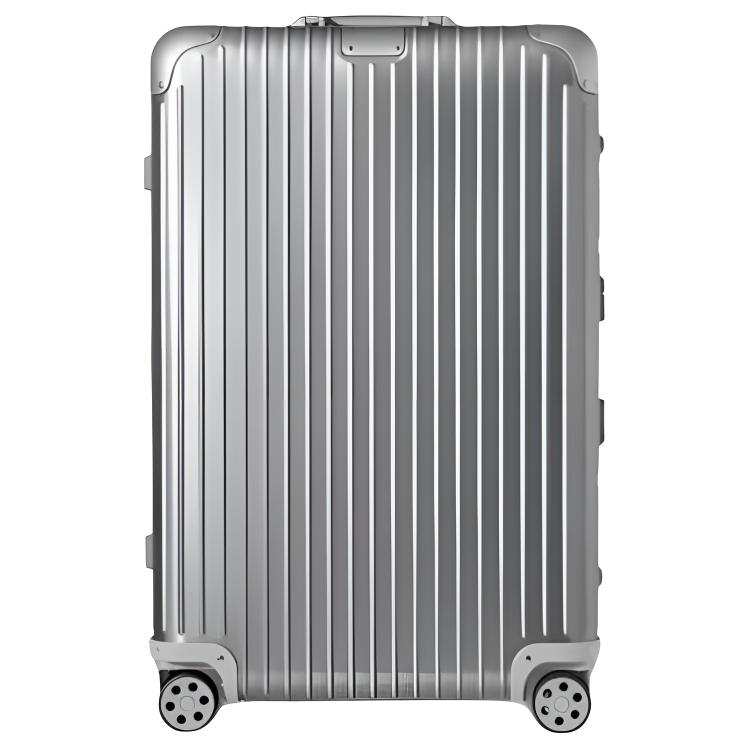 RIMOWA ORIGINAL Aluminum Magnesium Alloy Suitcase For Checked Luggage 29 Inch, 30 Inch Unisex Silver