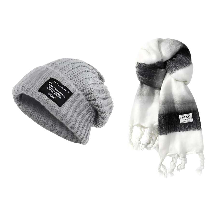 PEAK PEAK Polyester Knit Scarves Unisex