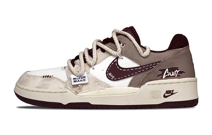 Nike Nike Full Force Low top Skateboard Shoes Men's Ecru