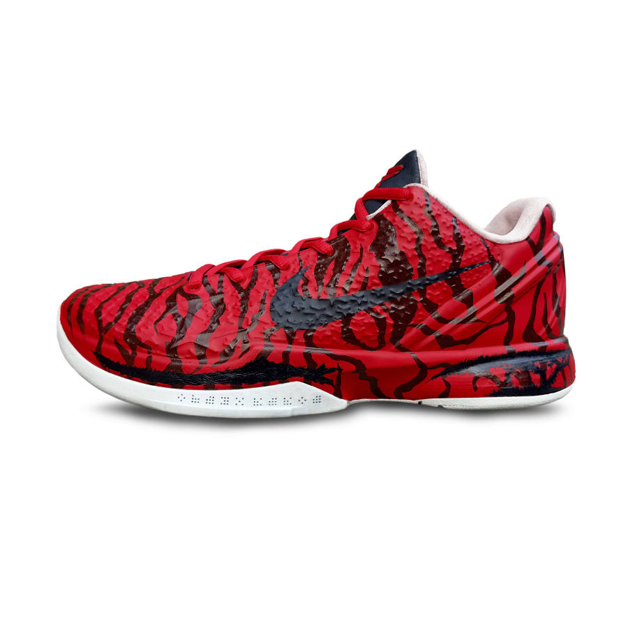 Nike Nike Zoom Kobe 6 All Star 2.0 Cushioning, Wear Resistant Low top Basketball Shoes Men's Red Black