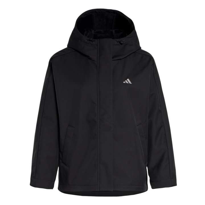 Adidas Adidas Softshell Fleece Lined Athleisure Loose Fit Hooded Jacket Women's