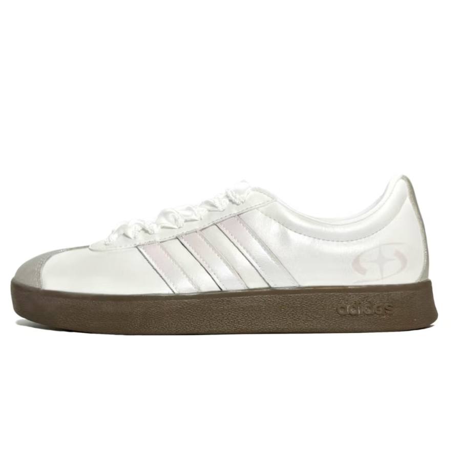 Adidas Adidas VL COURT 2.0 Mist Pink Light Abrasion Resistant Abrasion Resistant Low top Skateboard Shoes Unisex Silver
