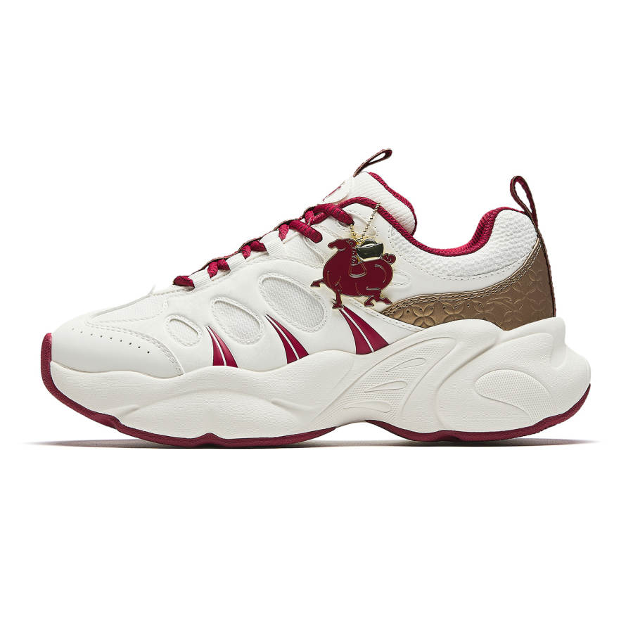 Anta Low top Casual Shoes Women's White Red Gold