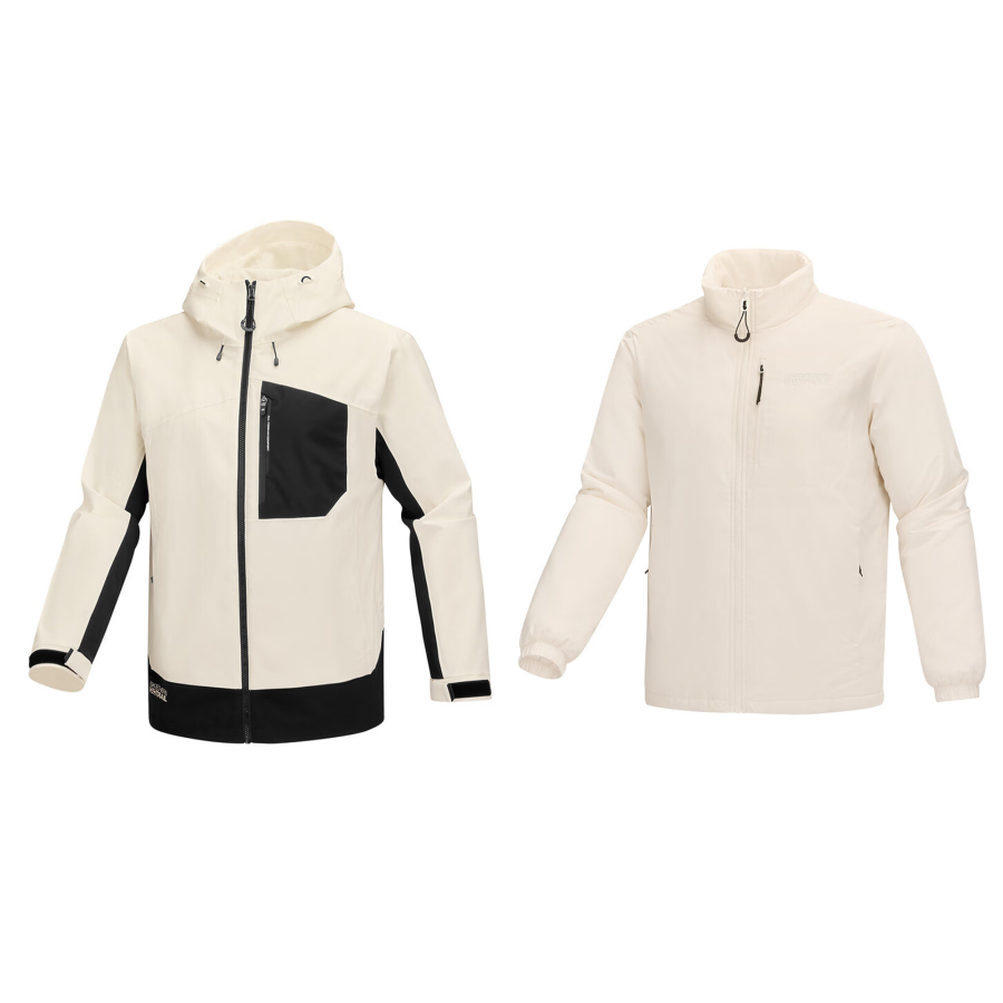 Skechers Wilderness Outdoor Collection Windbreaker Jacket Men's Gardenia