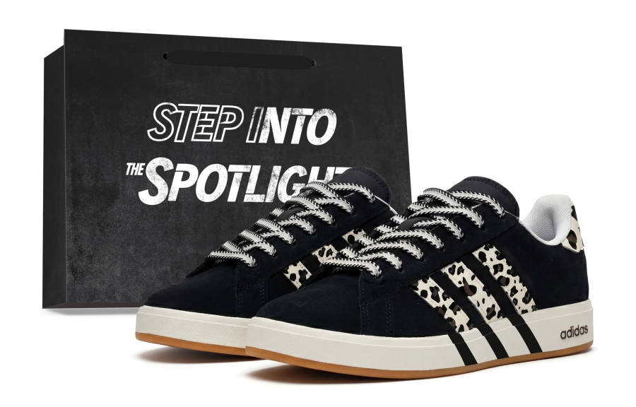 Adidas Adidas Grand Court Base 00s Abrasion Resistant Abrasion Resistant Low top Skateboard Shoes Unisex Black
