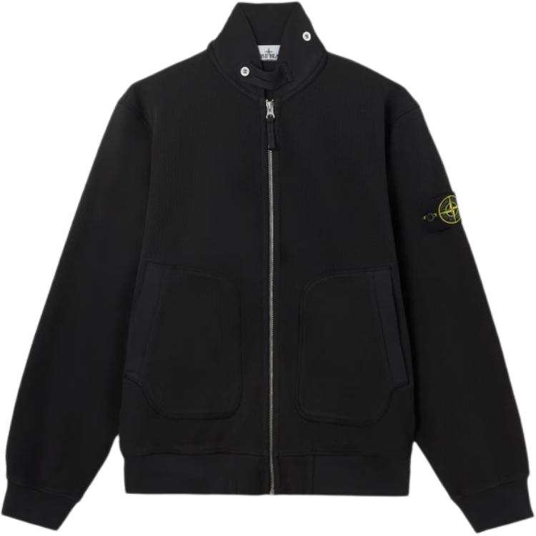 Stone Island Zip-Up Badge Sweatshirt