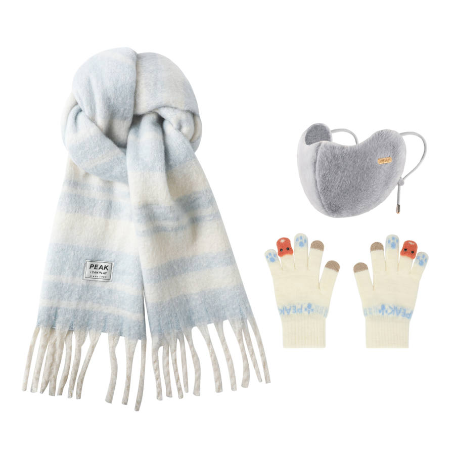 PEAK Faux Cashmere Knit Scarves Unisex