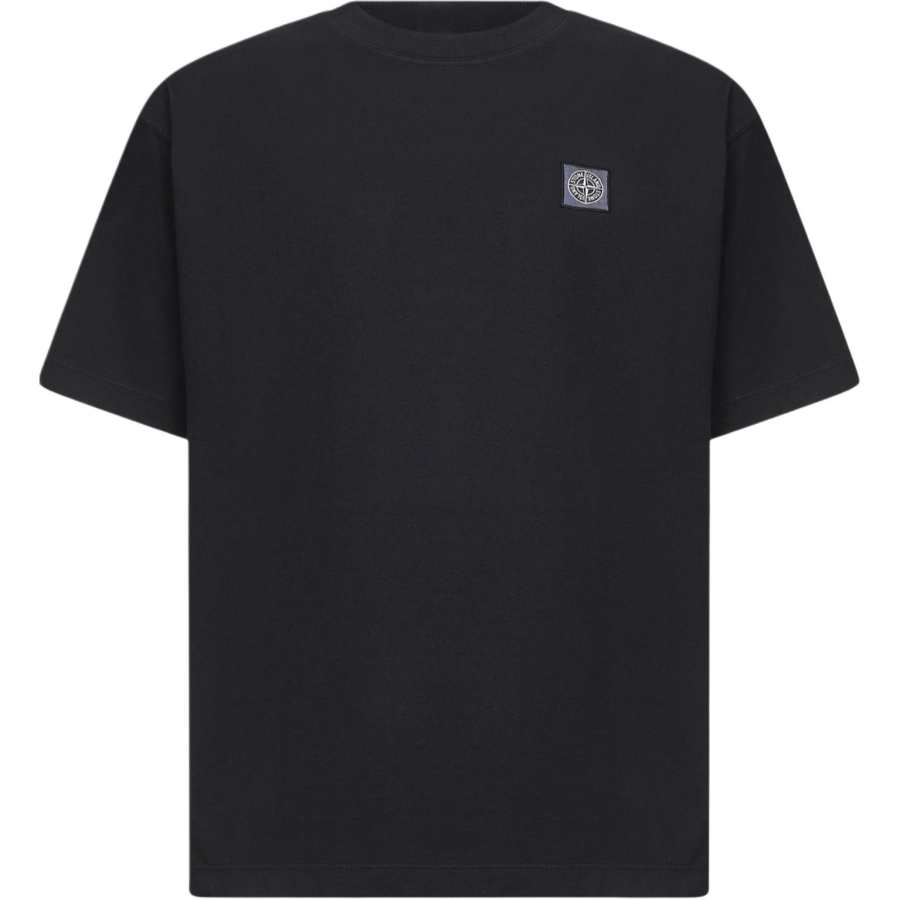 STONE ISLAND Logo patch T shirt