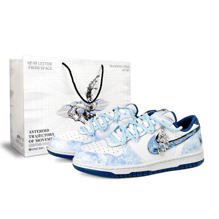 Nike Nike Big Ice Soul, Special Shopping Bag Low top Skateboard Shoes Unisex Polar Blue