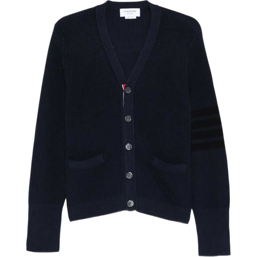 THOM BROWNE Thom Browne Garment Dyed 4-Bar Cardigan